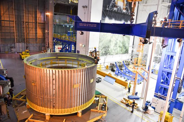 NASA image: Space Launch System Liquid Oxygen Tank Test Article Manufacturing at NASA’s Michoud Assembly Facility